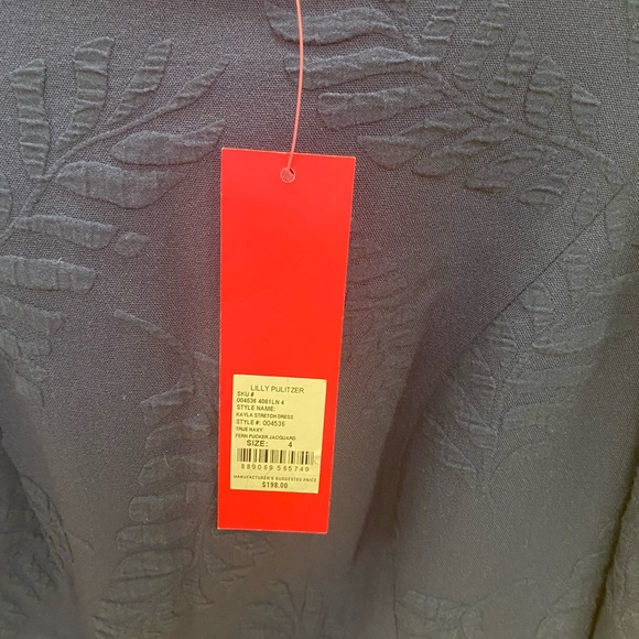 Lilly Pulitzer Kayla stretch dress Navy size 4 NWT - Picture 9 of 10